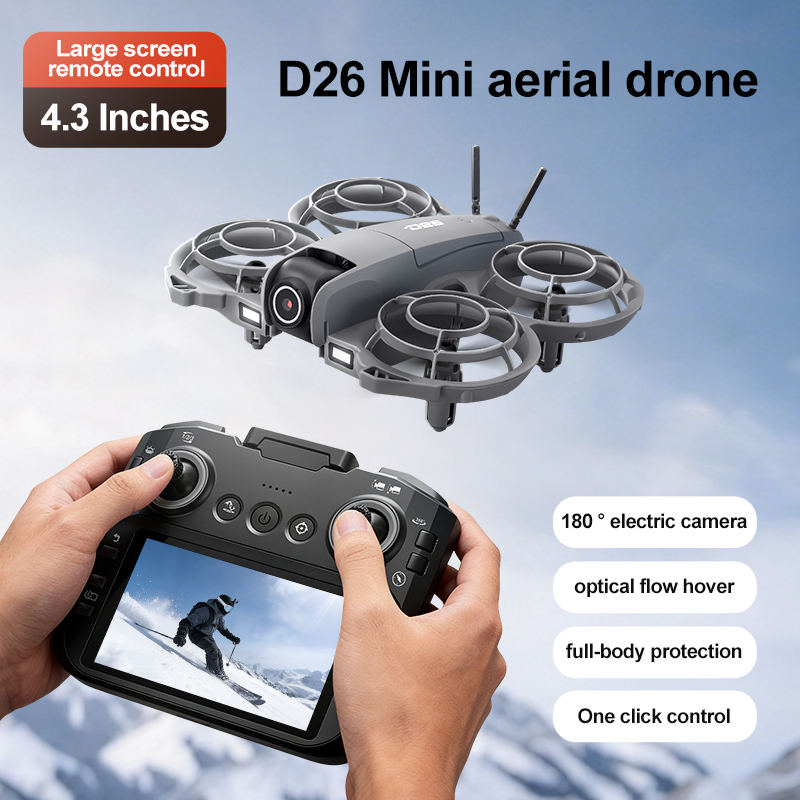 Drone D26 4K Aéreo HD 180 °    - Drone Controller Screen avaliação e preço