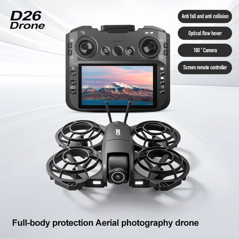 Drone D26 4K Aéreo HD 180 °    - Drone Controller Screen avaliação e preço